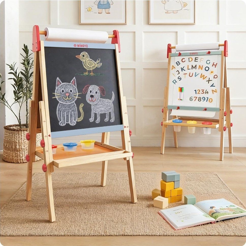 3-in-1 Art Easel for Kids