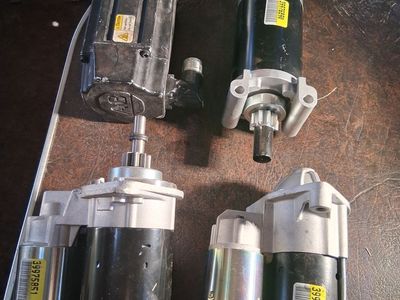 Various Used Vehicle Starter Motors - Mixed Brands & Models, Good Condition