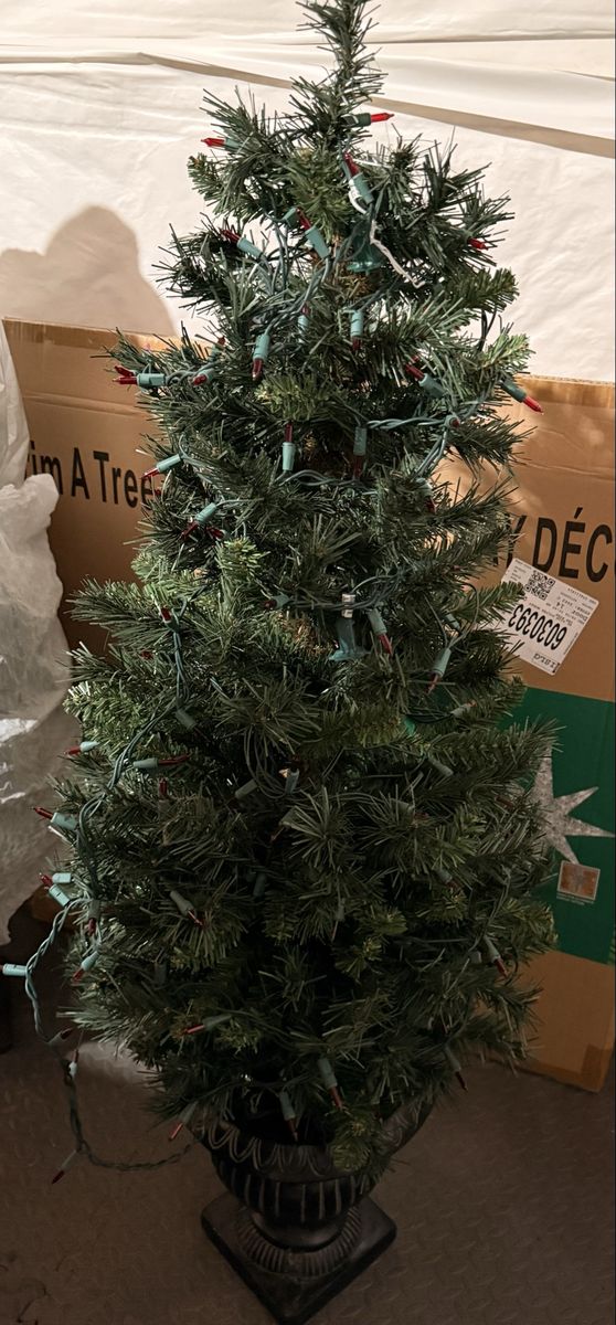 Pre-lit Artificial Christmas Trees - I have 4 altogether - three are 4 foot and white one is five feet  $20 each 