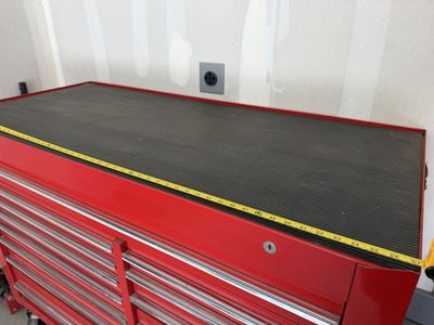 Proto 56" 15-Drawer Rolling Tool Chest with Black Mat Top & Key Lock