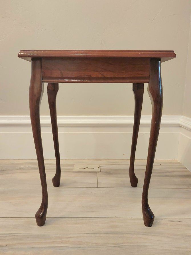 Warm Brown Wood End Table