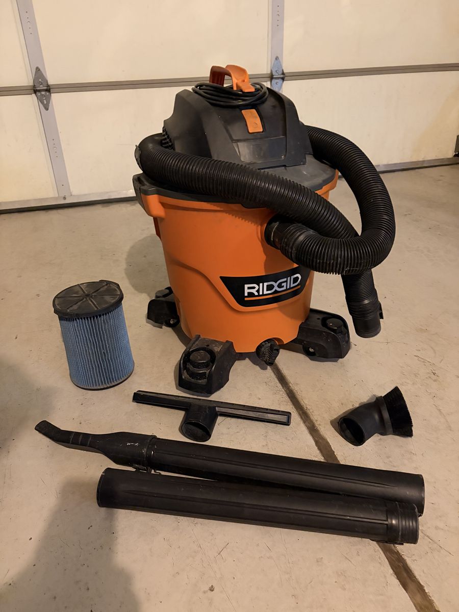Ridgid Shop wet vaacum 16 gallon 5 hp
