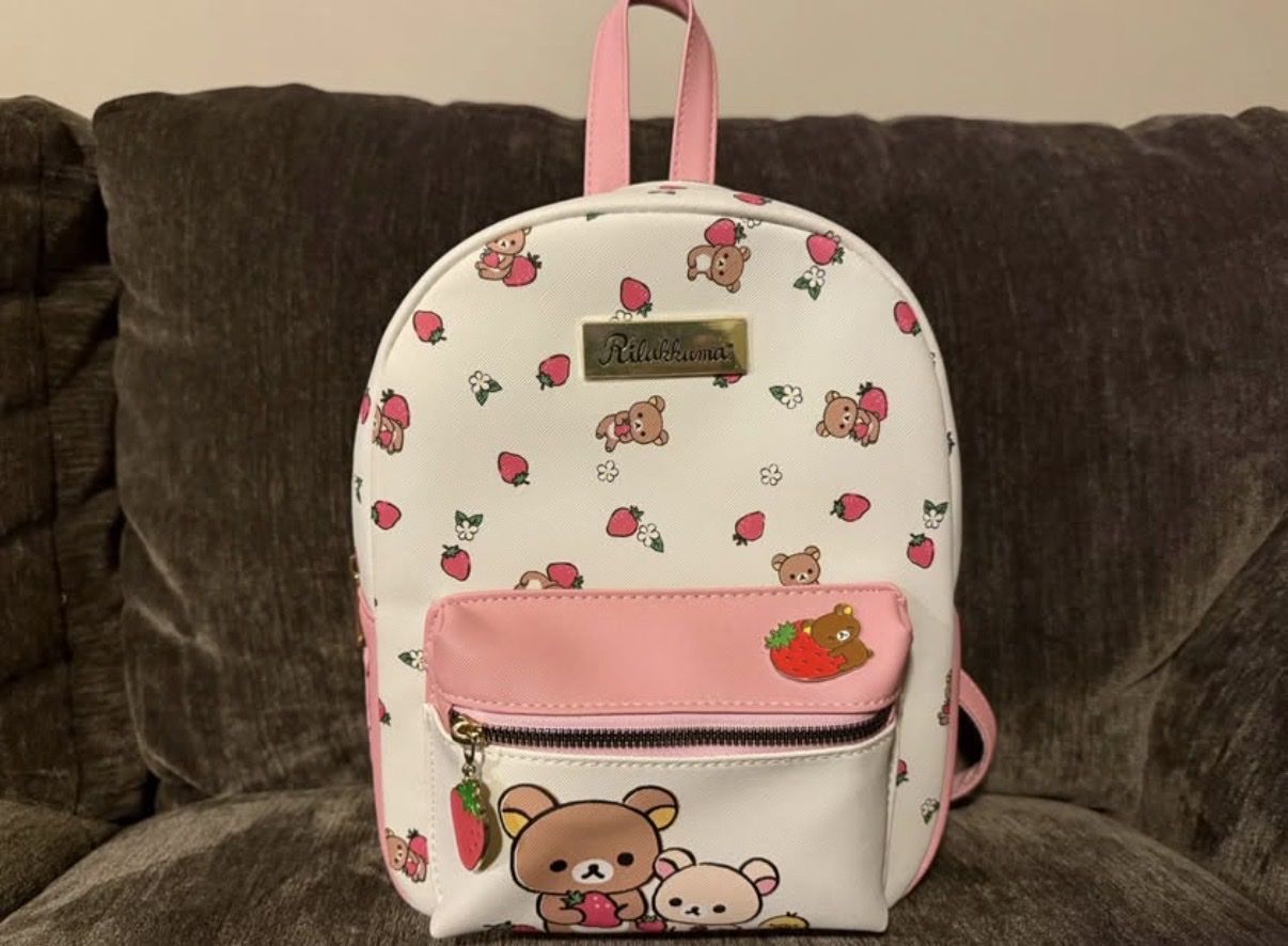 Rilakkuma Backpack – Custom Pin & Patch Detail