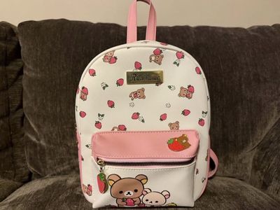 Rilakkuma Backpack – Custom Pin & Patch Detail