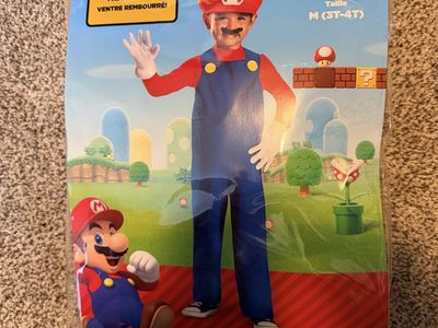 Super Mario Toddler Costume Size 3T-4T