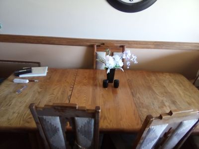 10 ft. Long solid oak table
