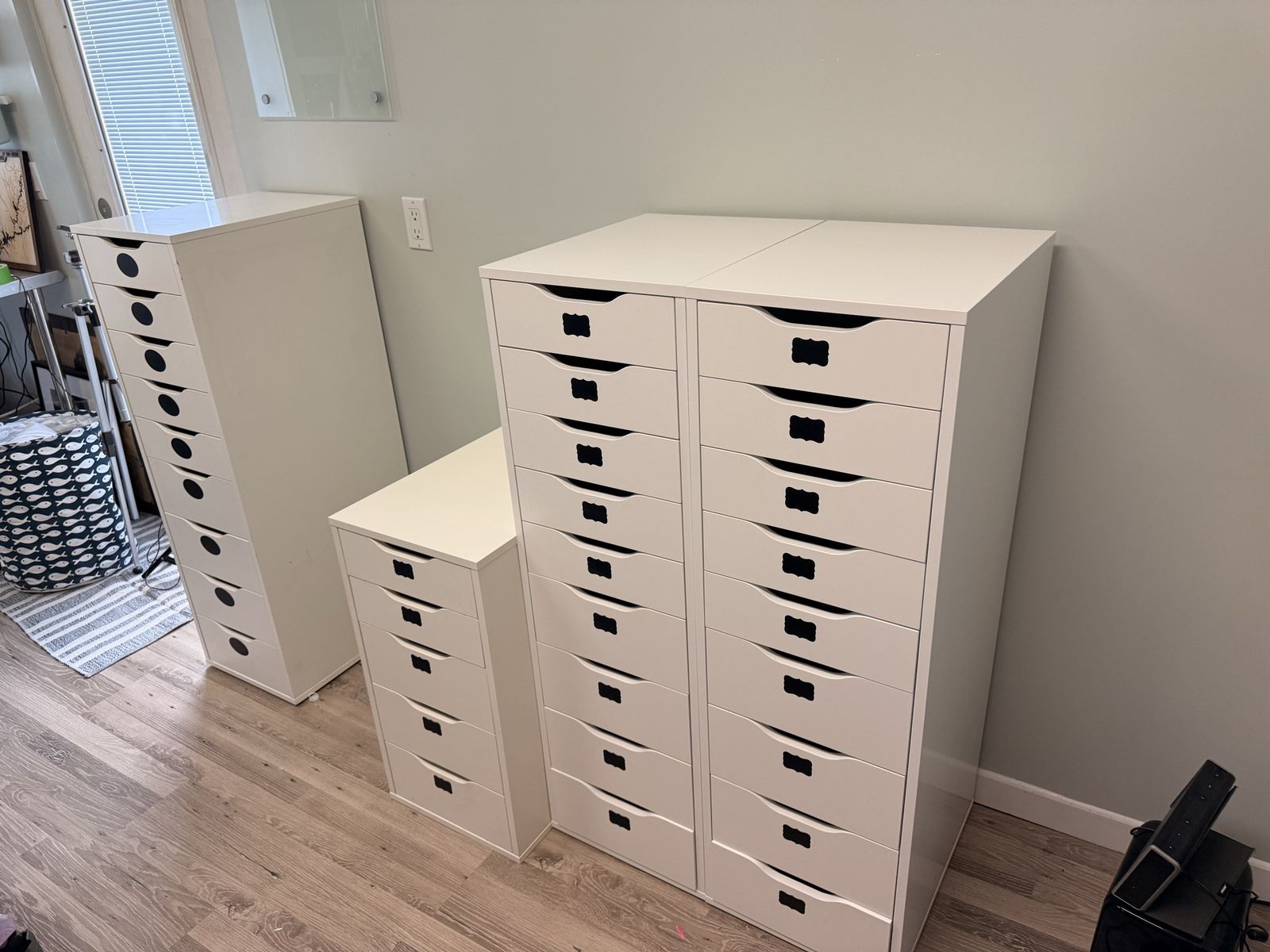 IKEA storage 9 drawer Alex three available