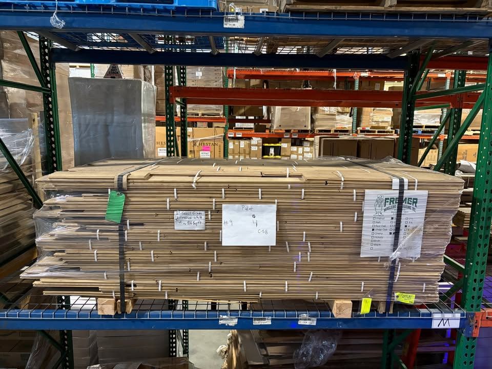 4" x 3/4" Unfinished White Oak Flooring, Select Grade, Tongue & Groove, ~816 Sq. Ft.