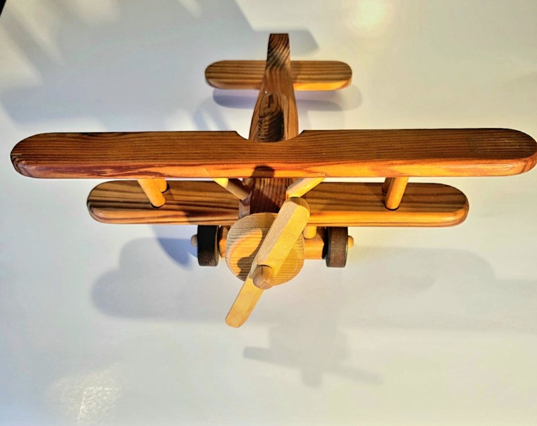 1985 Clearlight Woodcraft Wooden Airplane