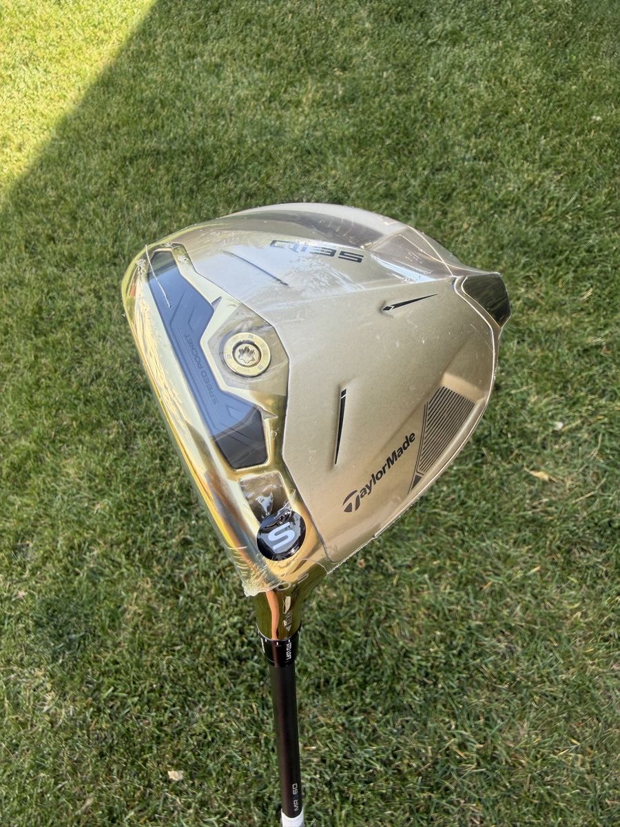 LEFTY TaylorMade Qi35 Gold Designer Series Driver 10.5 Stiff NEW