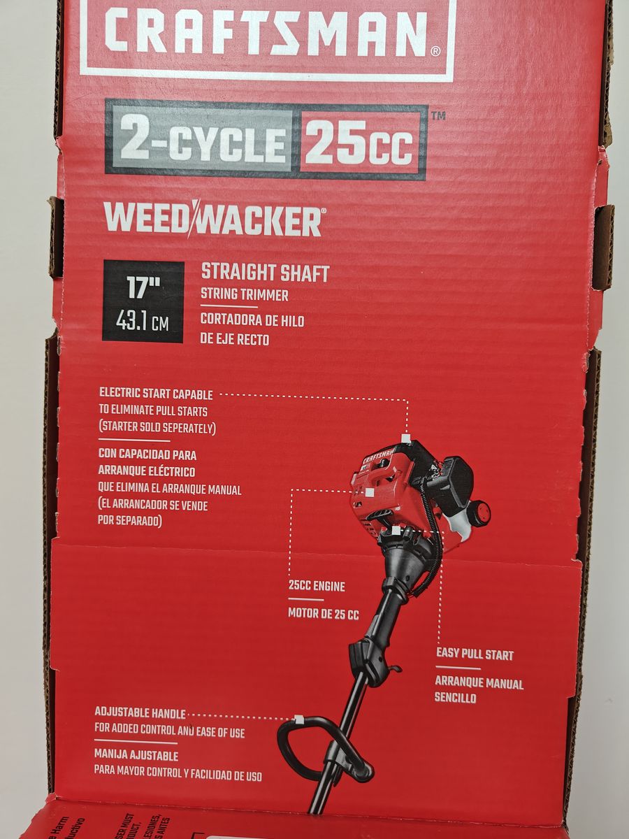 NEW in box Craftsman WS210 25cc 2-Cycle 17" Straight Shaft Gas String Trimmer Weedwacker