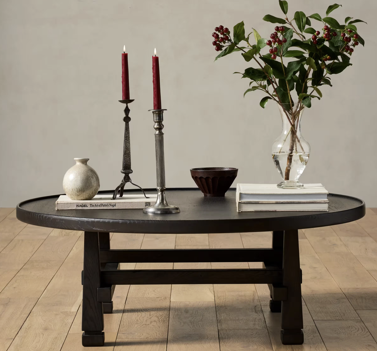 Joon Loloi Halstead Coffee Table – Black Ash