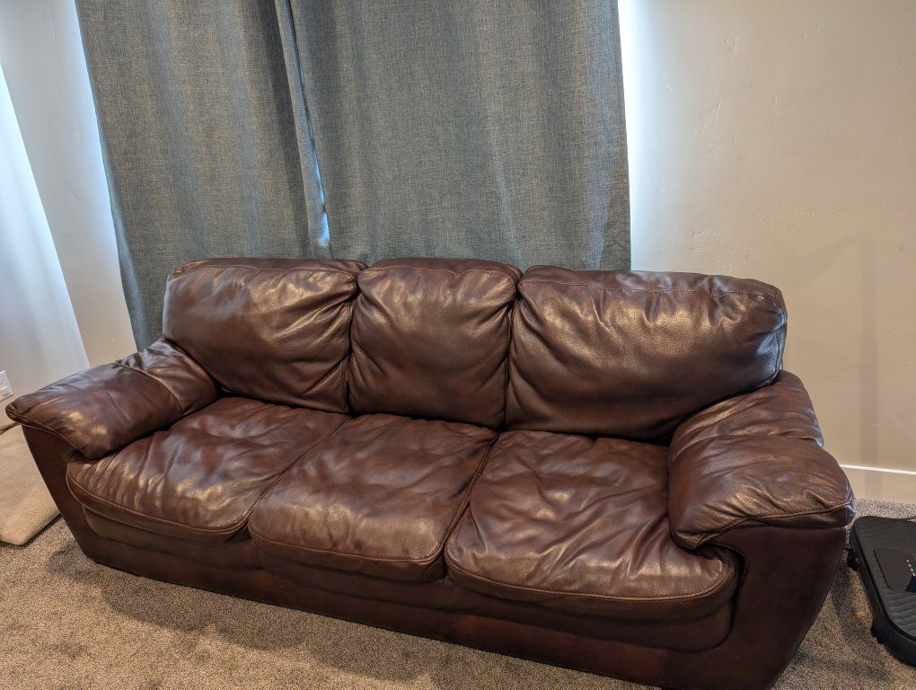 Leather couch