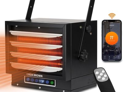 New Ken Brown 7500W Smart Electric Garage Heater with Wi-Fi & Remote Control