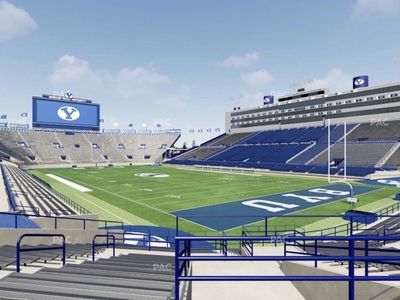 2 BYU Football Season Tickets - Lower Bowl Section 28 Row 23 with Chairbacks ( Norte Dame Included)
