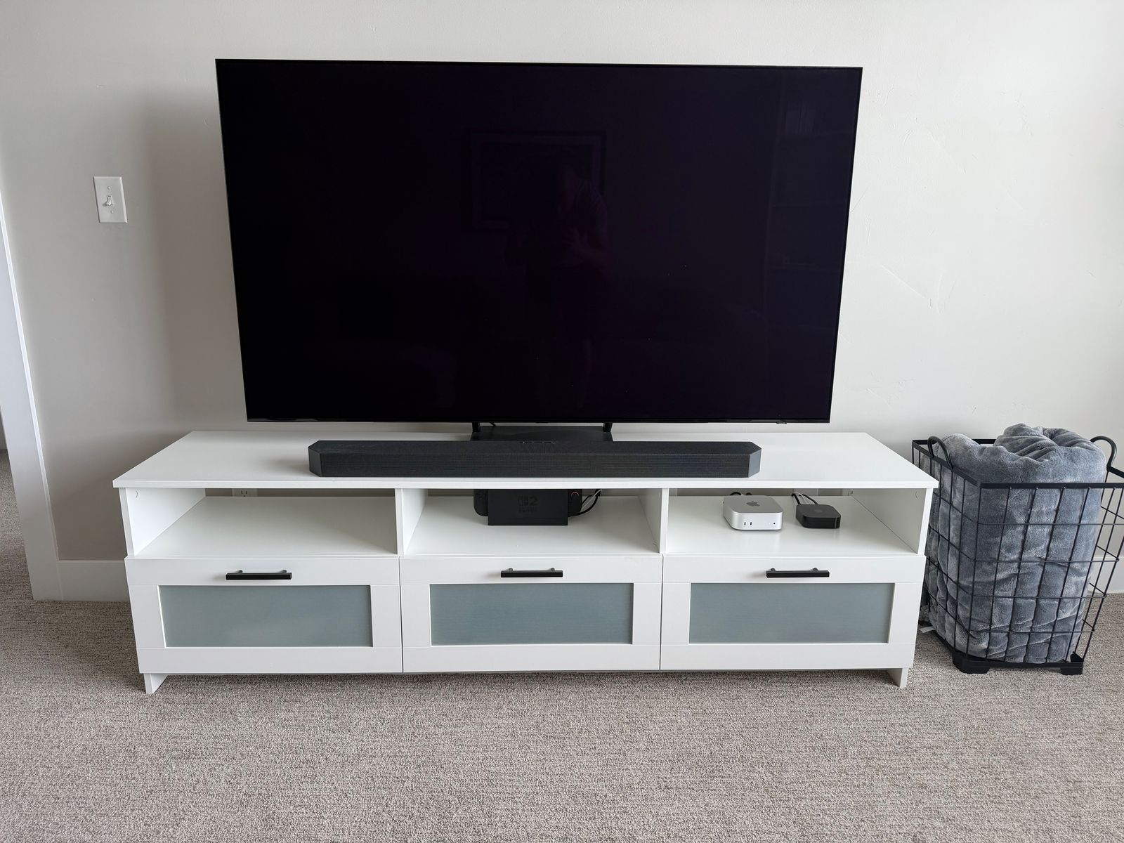 IKEA Brimnes TV Stand - White