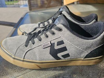 Etnies Mens size: 10 Model:"Grinder" Grey colderoy