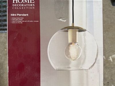 Glass globe light fixtures (2)