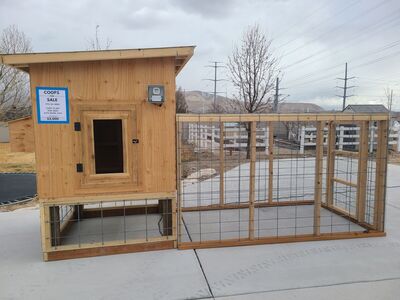 Craftsman Chicken Coops and Runs. All Coops come fully assembled.