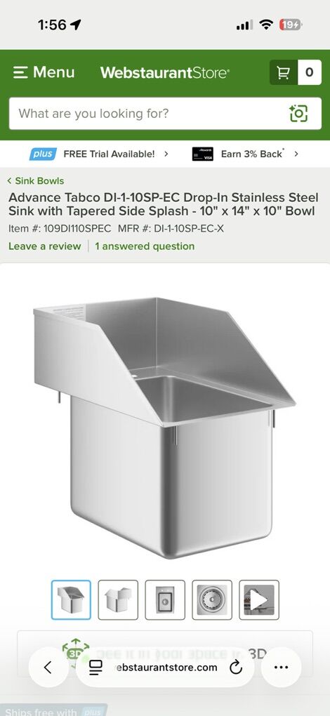 Drop-In Stainless Steel Sink