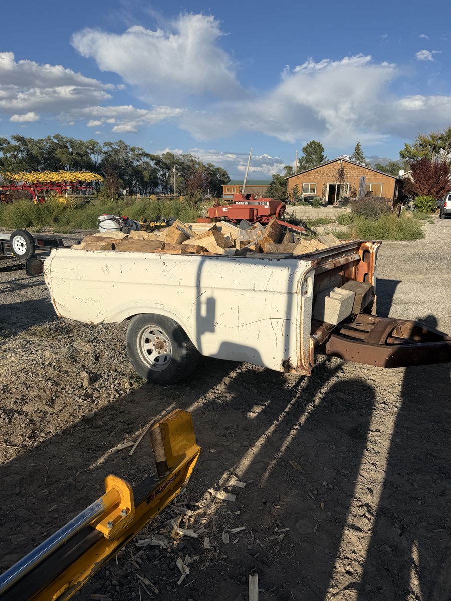 Truck bed load of Firewood