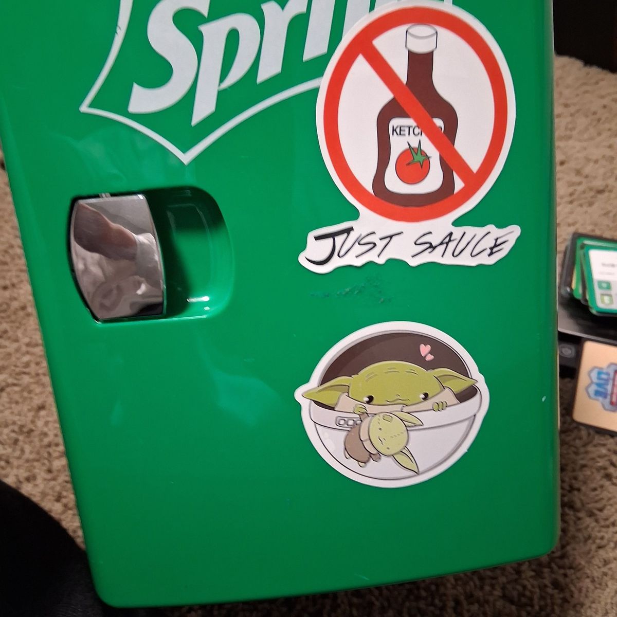 sprite mini fridge