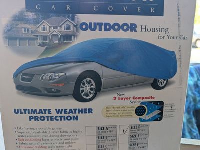 Aerotech Outdoor 3-Layer Composite Car Cover - Size D (15'1"-16') Ultimate Weather Protection