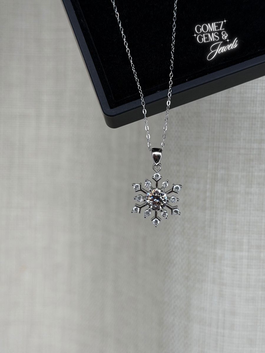 Sterling Silver Moissanite Necklace