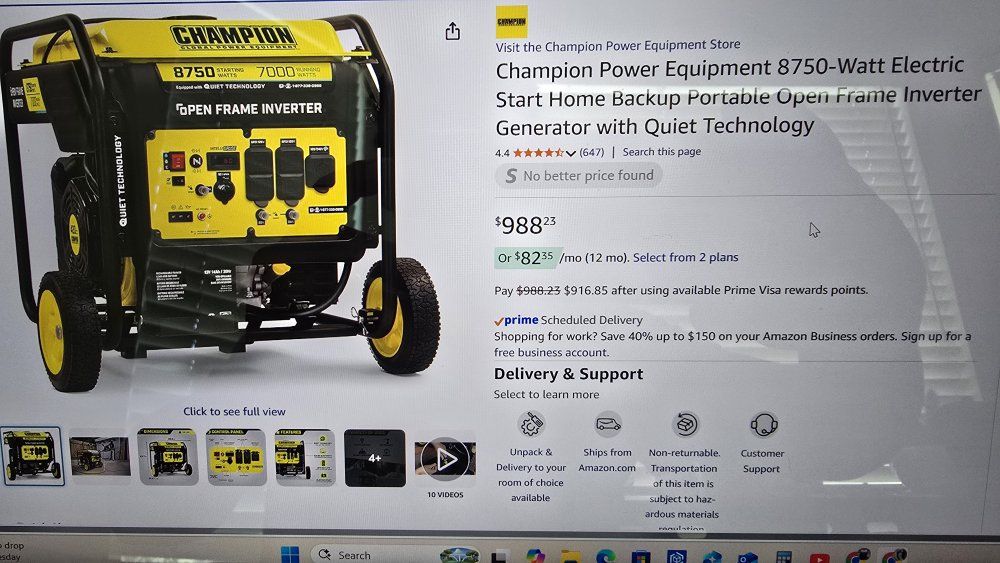 Champion portable Inverter Generator