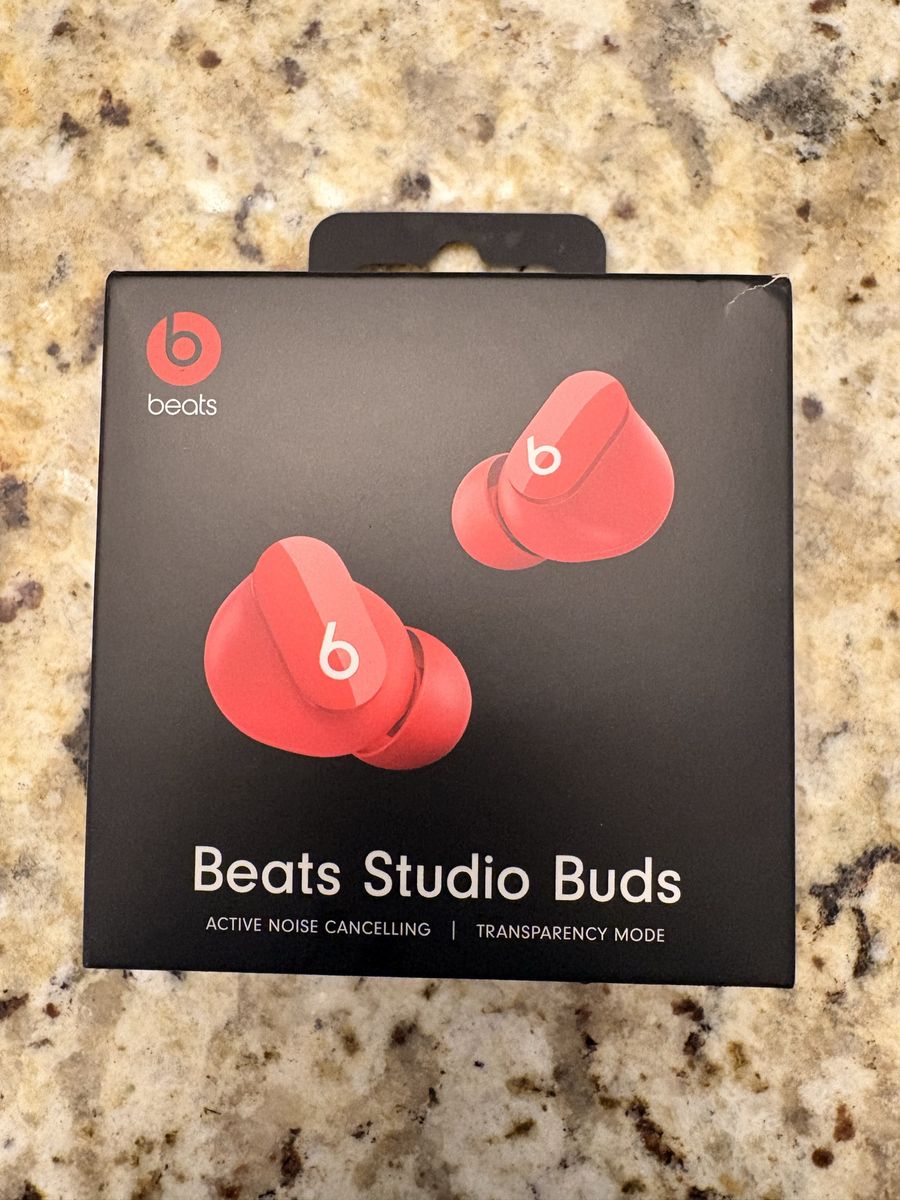 Brand New!  Beats Studio Buds True Wireless Active Noise Cancelling Earbuds - Red