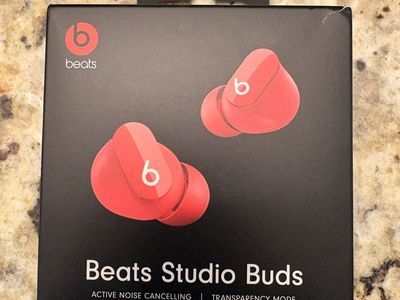Brand New! Beats Studio Buds True Wireless Active Noise Cancelling Earbuds - Red