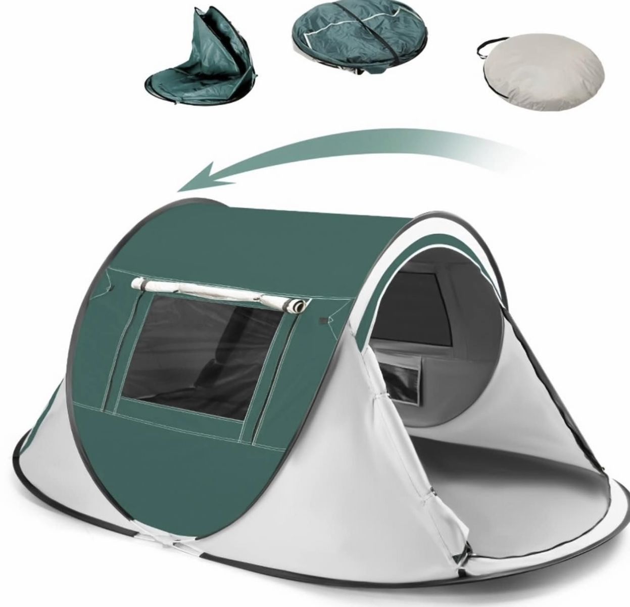 3-Person Instant Pop-Up Tent — Brand New!