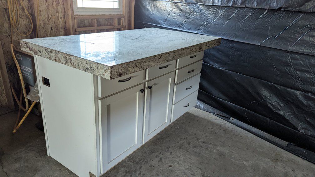 island cabinet/granite top