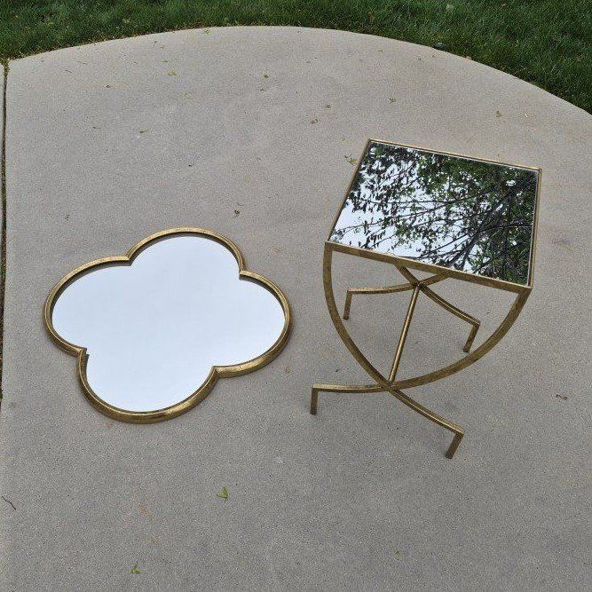 Mirror + End Table