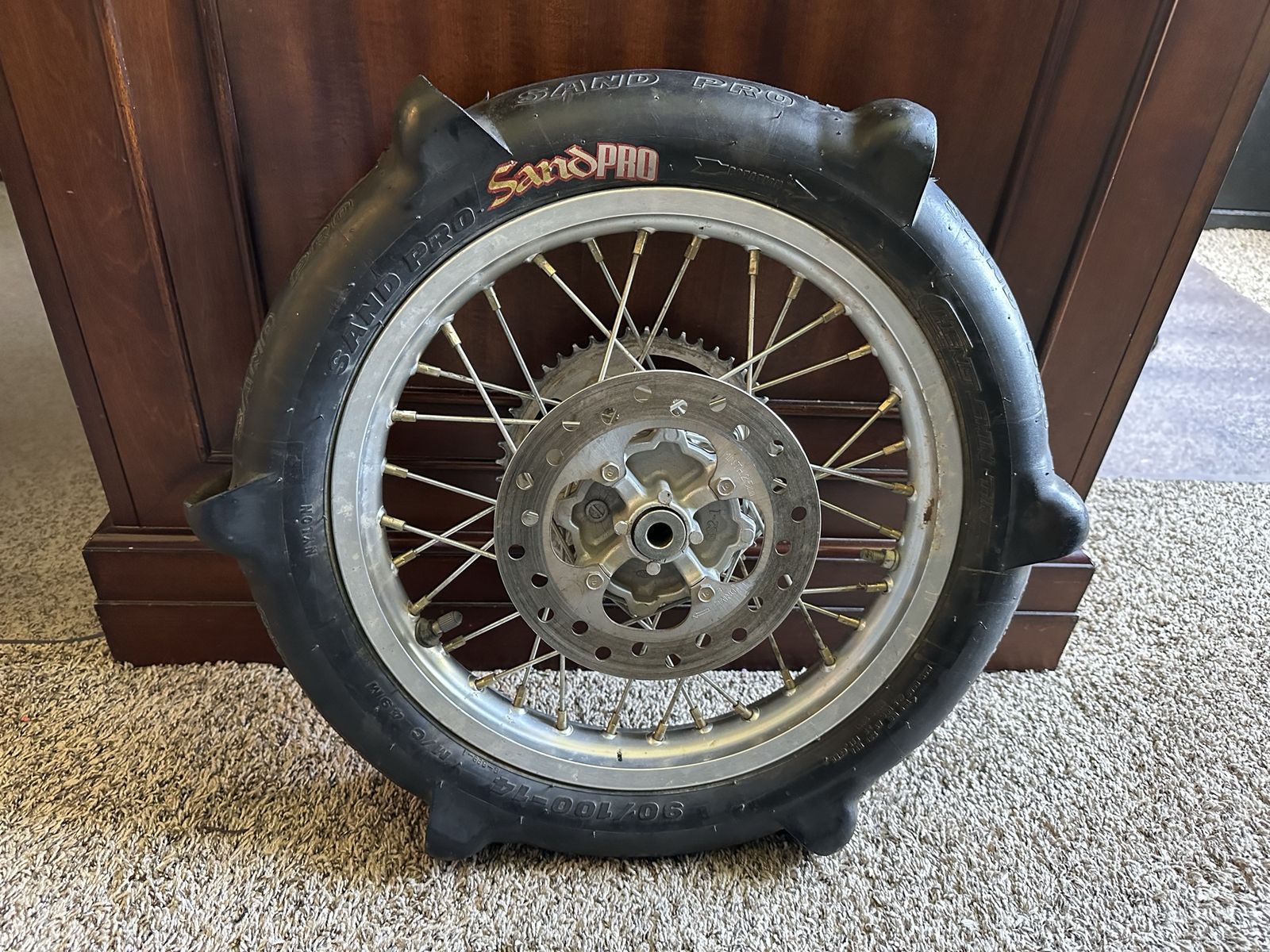 Sand paddle tire and wheel