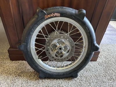 Sand paddle tire and wheel