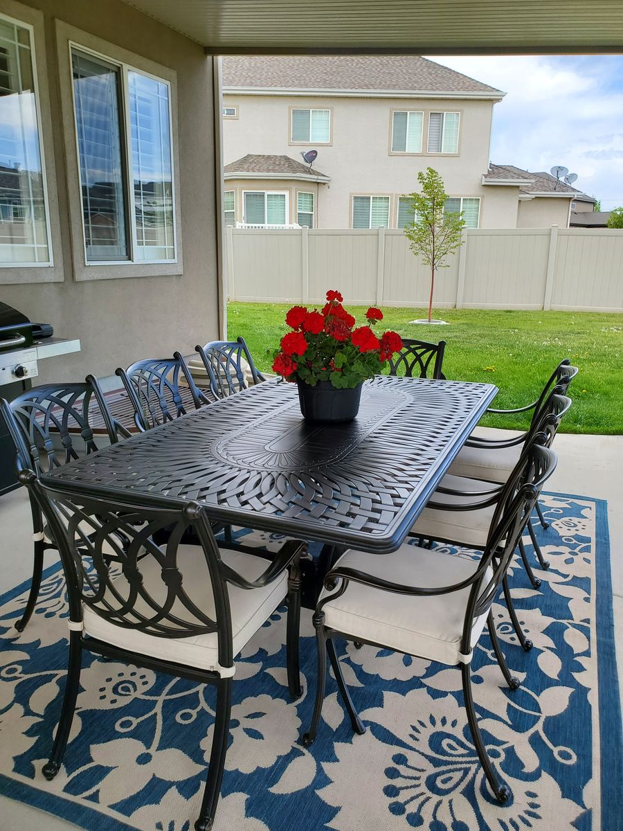 PATIO TABLE AND CHAIRS