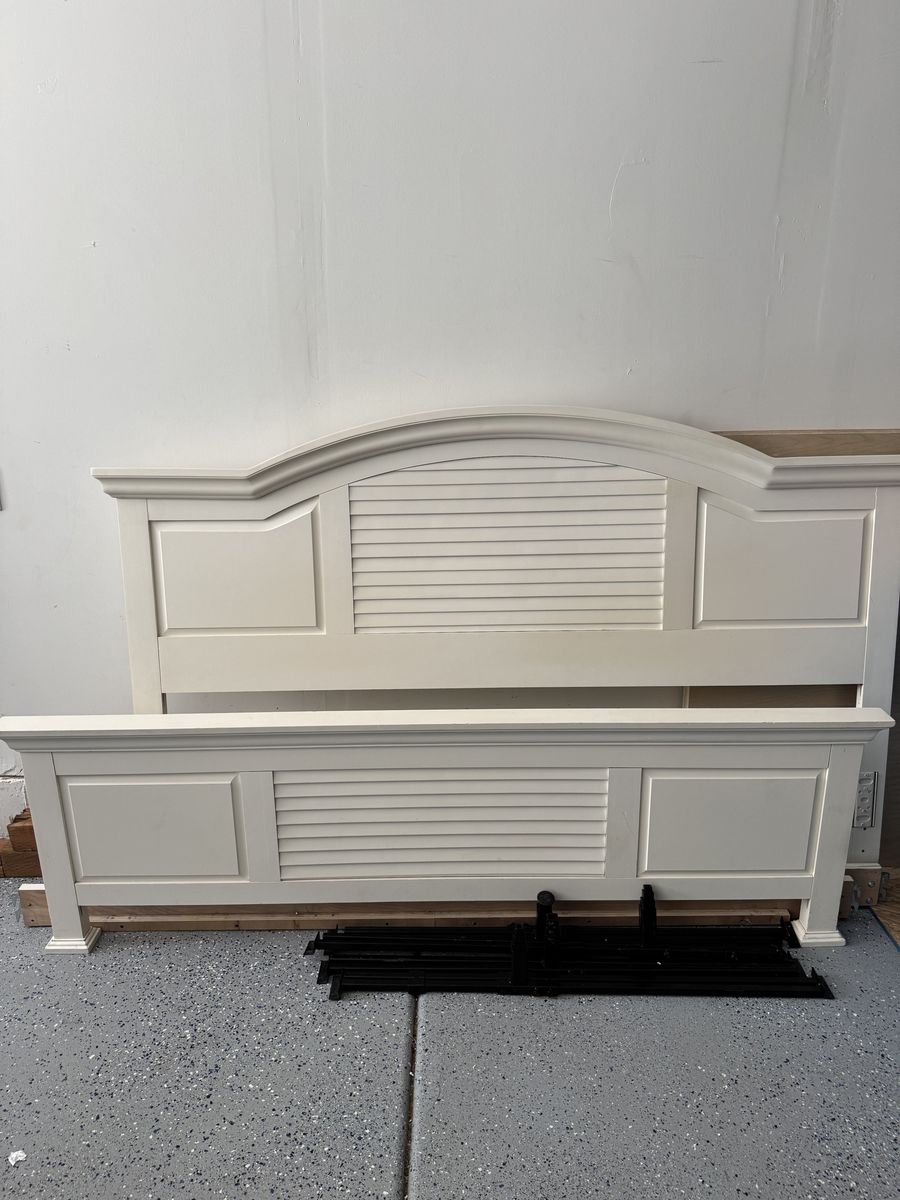California king bed frame & King boxspring included