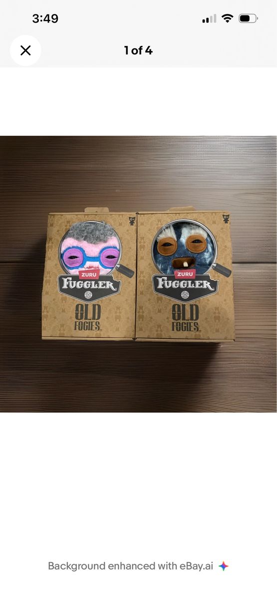 Set Of 2 Zuru Fugglers Old Fogies Man Woman