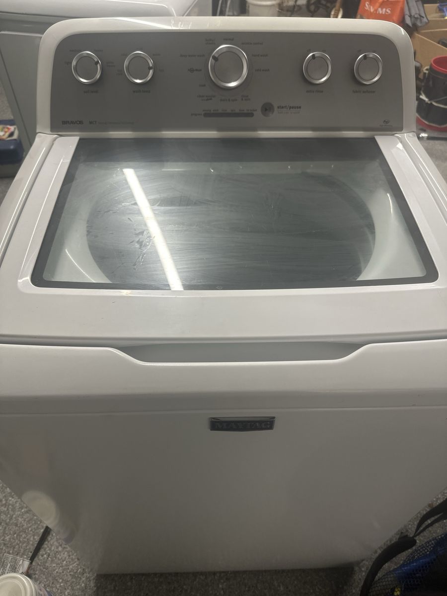 Maytag Bravos MCT Top-Load Washer - White, UsedGood