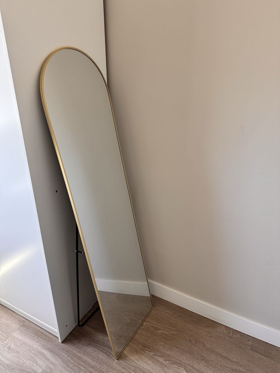 Gold Full Length Mirror - Great for Outfit Photos