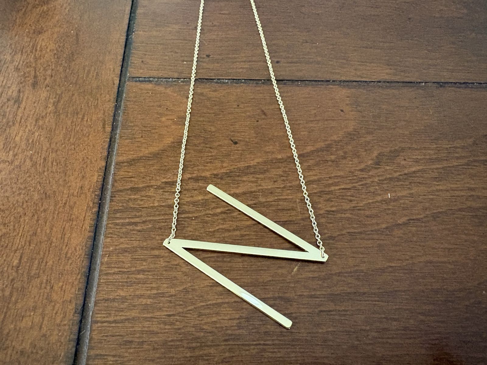 New Large Letter Necklaces w/ Tilted Sideways Initials 