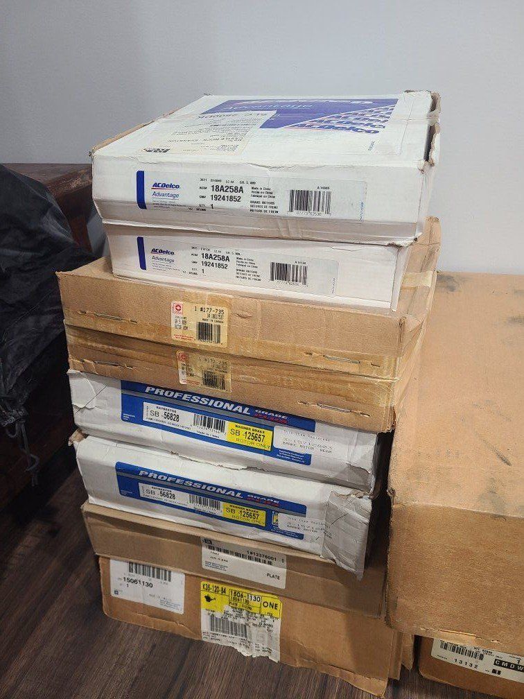 New GM brake rotor set of 8