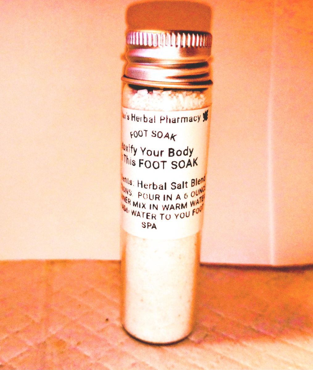 Fisher's Herbal Pharmacy Detox Foot Soak Herbal Salt Blend for Relaxing Foot Spa