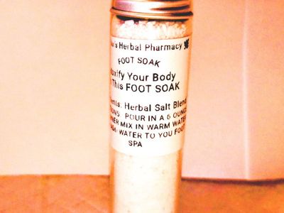 Fisher's Herbal Pharmacy Detox Foot Soak Herbal Salt Blend for Relaxing Foot Spa