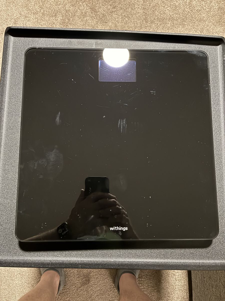 Withings Smart Body Weight Bathroom Scale - Black