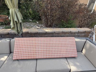 Set of 2 Upholstered Window Valance Boxes – $50