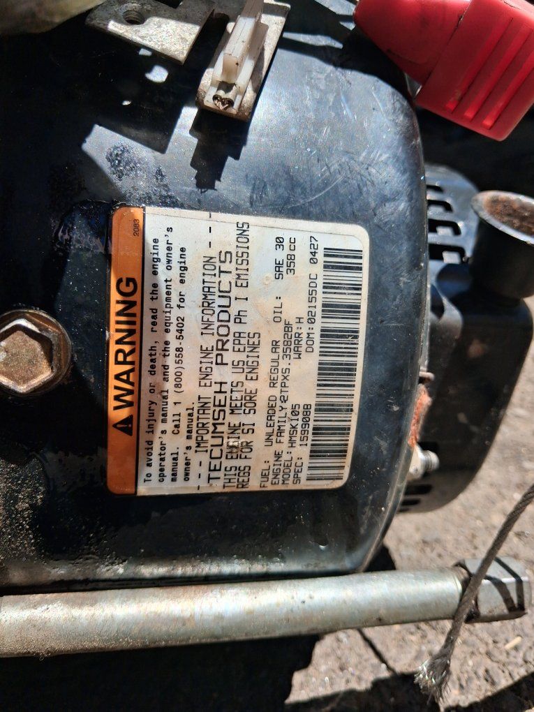 Tecumseh HSk105 358cc Small Engine for Lawnmowers & Outdoor Equipment