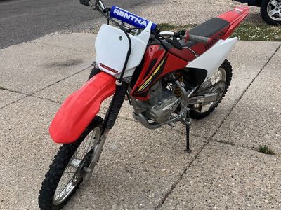 2003 Honda CRF 150F Dirt Bike - Red & White, Great Condition