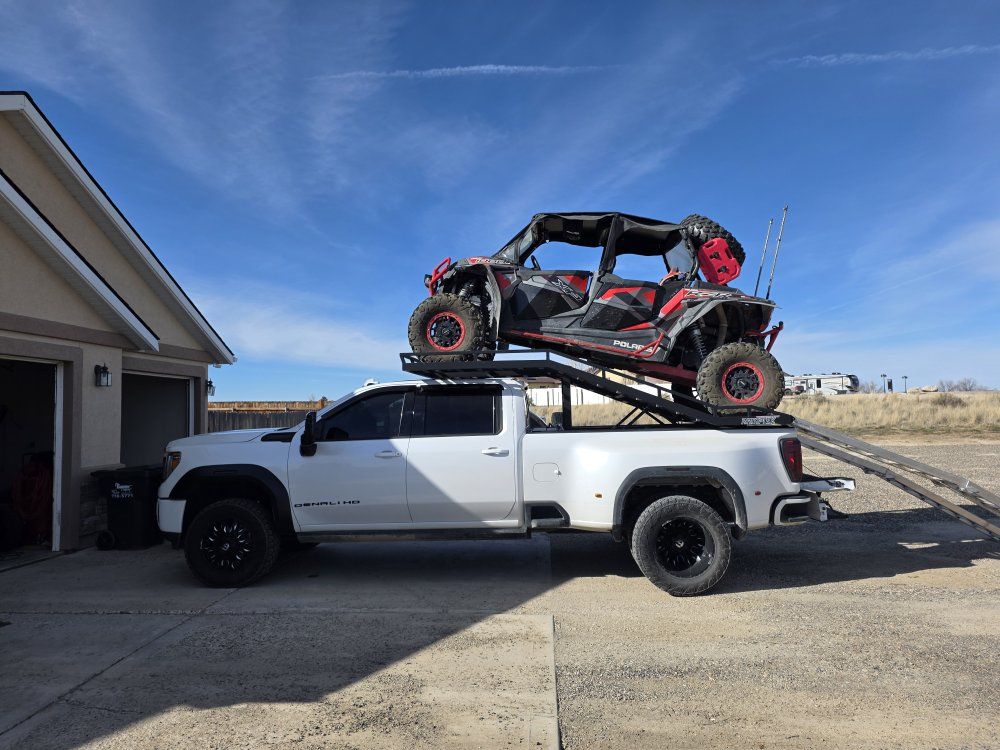 RampTek UTV Trailer & Deck - Black Steel